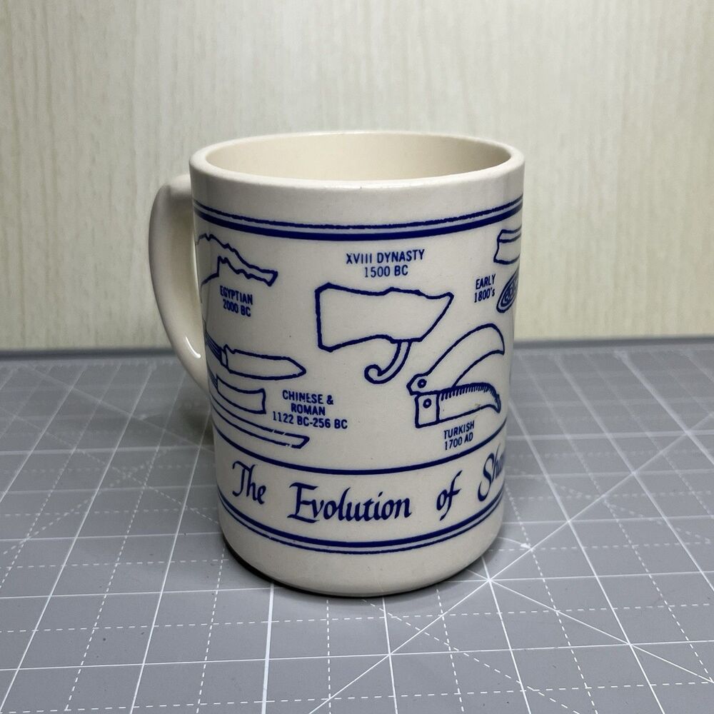 Gillette Mug The Evolution of Shaving Instruments Made in USA Razor Safety Razor - Picture 2 of 7